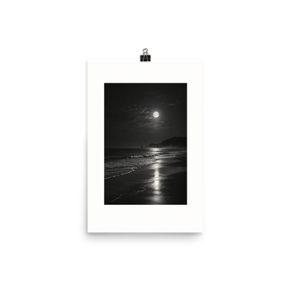 Lunar Tide art poster, 12×18 in — clean front view