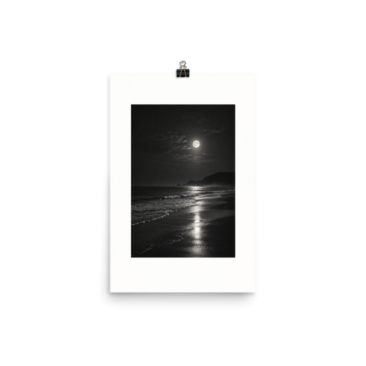 Lunar Tide art poster, 12×18 in — clean front view