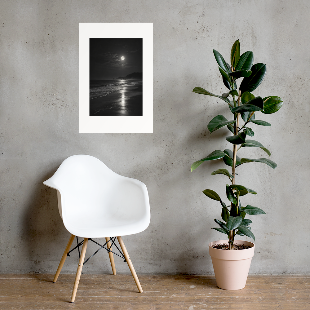 Lunar Tide art poster, 20×30 in — interior scene