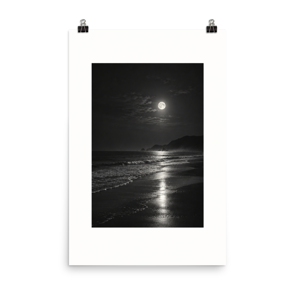 Lunar Tide art poster, 24×36 in — clean front view