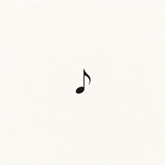 Minimal music note artwork for The Quiet After the Storm