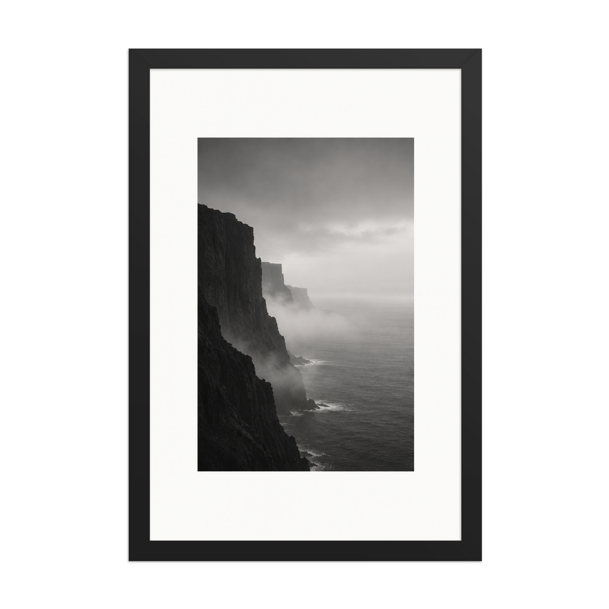 Misty Coast | color:black | size:12x18 | view:front