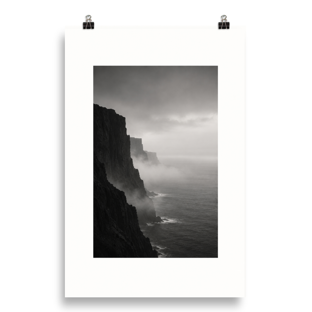 Misty Coast art poster, 20×30 in — clean front view
