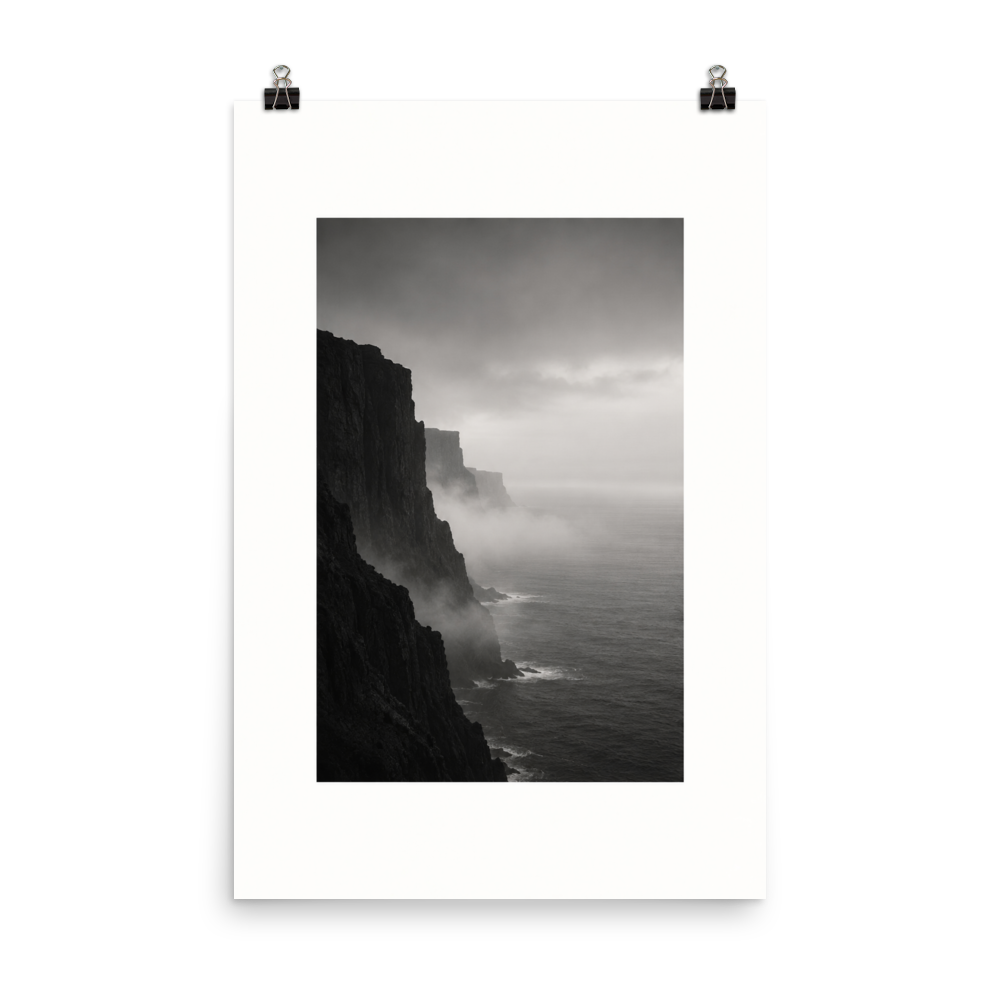 Misty Coast art poster, 24×36 in — clean front view
