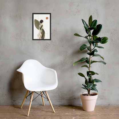 Olive Solitude | color:black | size:12x18 | view:lifestyle