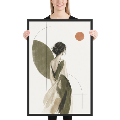 Olive Solitude | color:black | size:24x36 | view:person