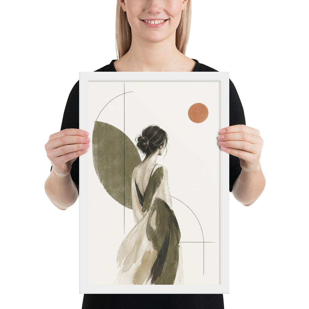 Olive Solitude | color:white | size:12x18 | view:person