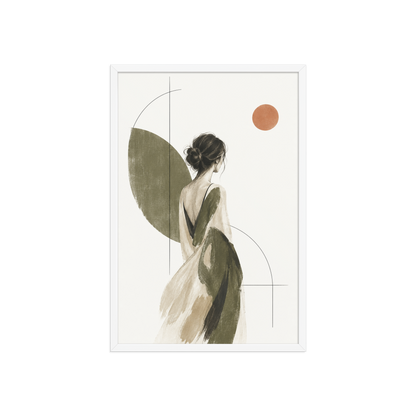 Olive Solitude | color:white | size:20x30 | view:front