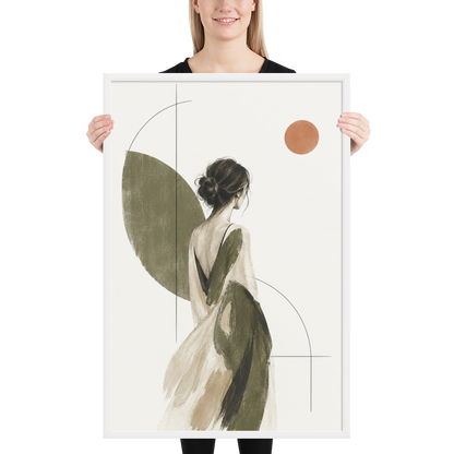 Olive Solitude | color:white | size:24x36 | view:person