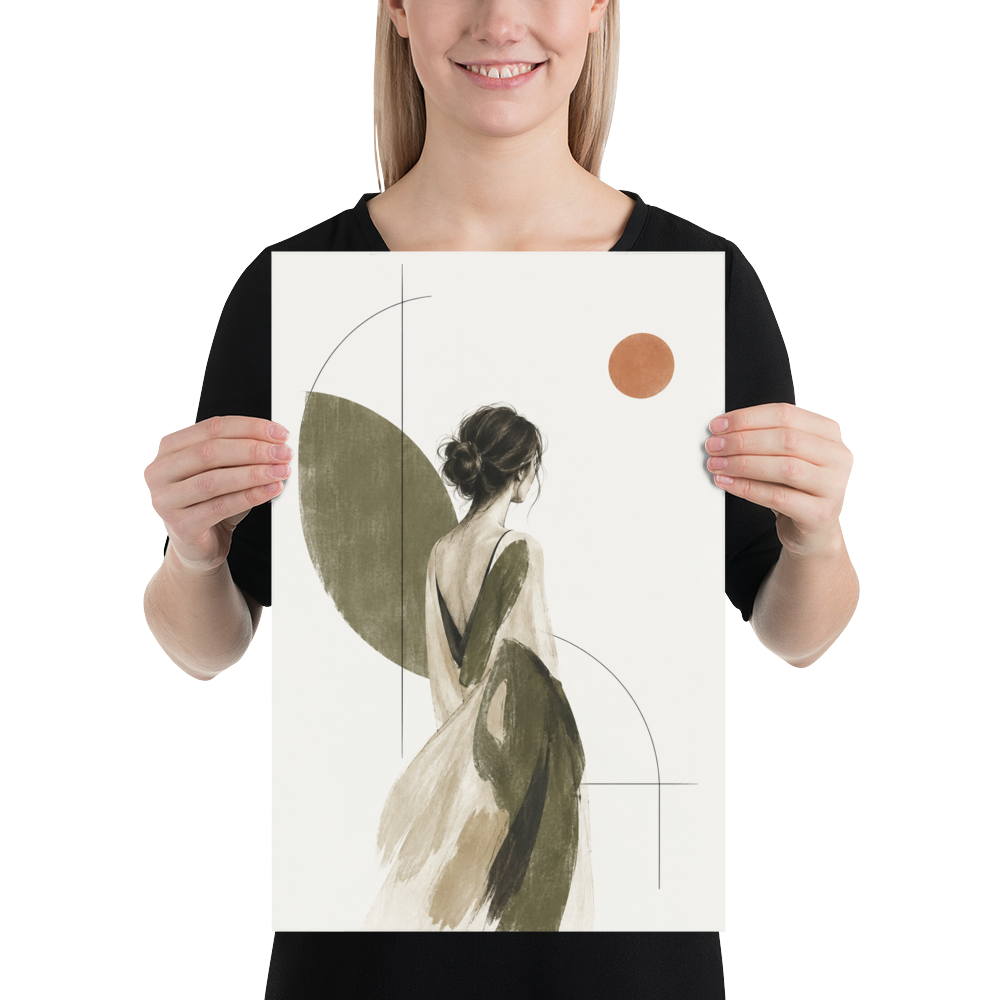 Olive Solitude art poster | size:12x18 | view:person