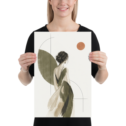Olive Solitude art poster | size:12x18 | view:person
