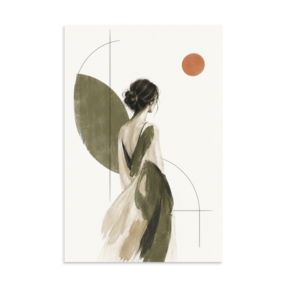 Olive Solitude art poster | size:16x24 | view:product