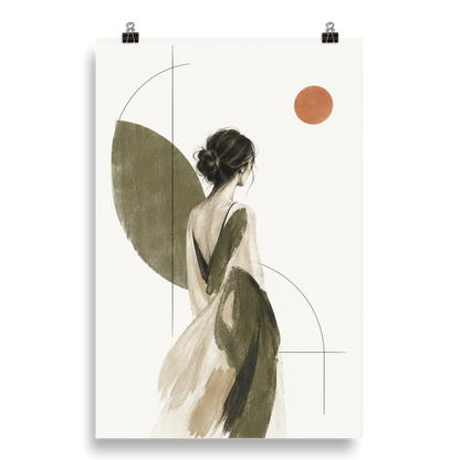 Olive Solitude art poster | size:20x30 | view:product