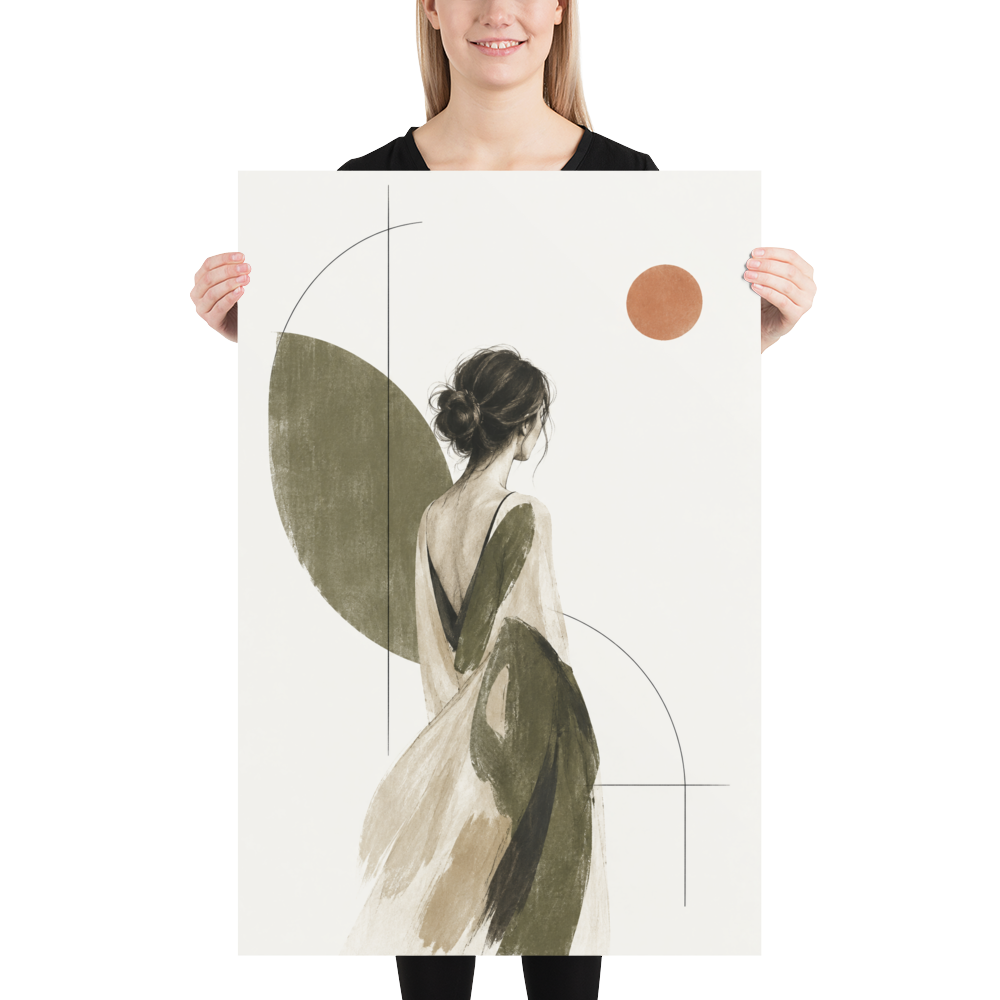 Olive Solitude art poster | size:24x36 | view:person