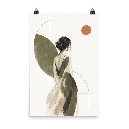 Olive Solitude art poster | size:24x36 | view:product