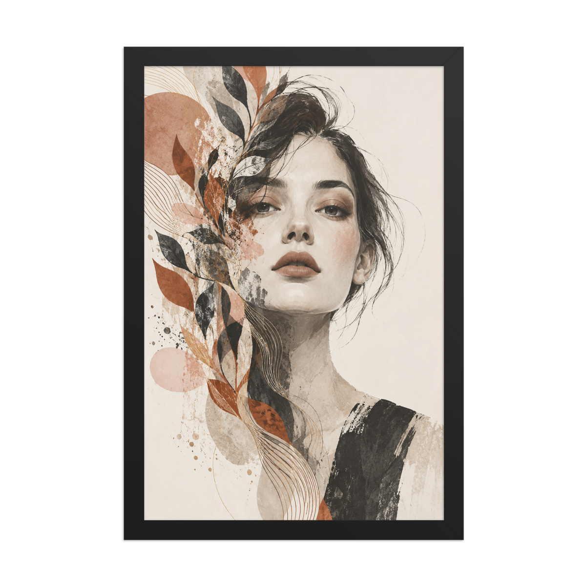 Petal Veil | color:black | size:12x18 | view:front