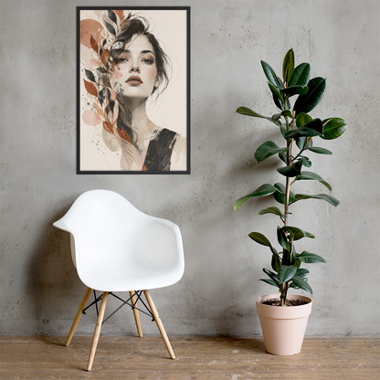 Petal Veil | color:black | size:24x36 | view:lifestyle