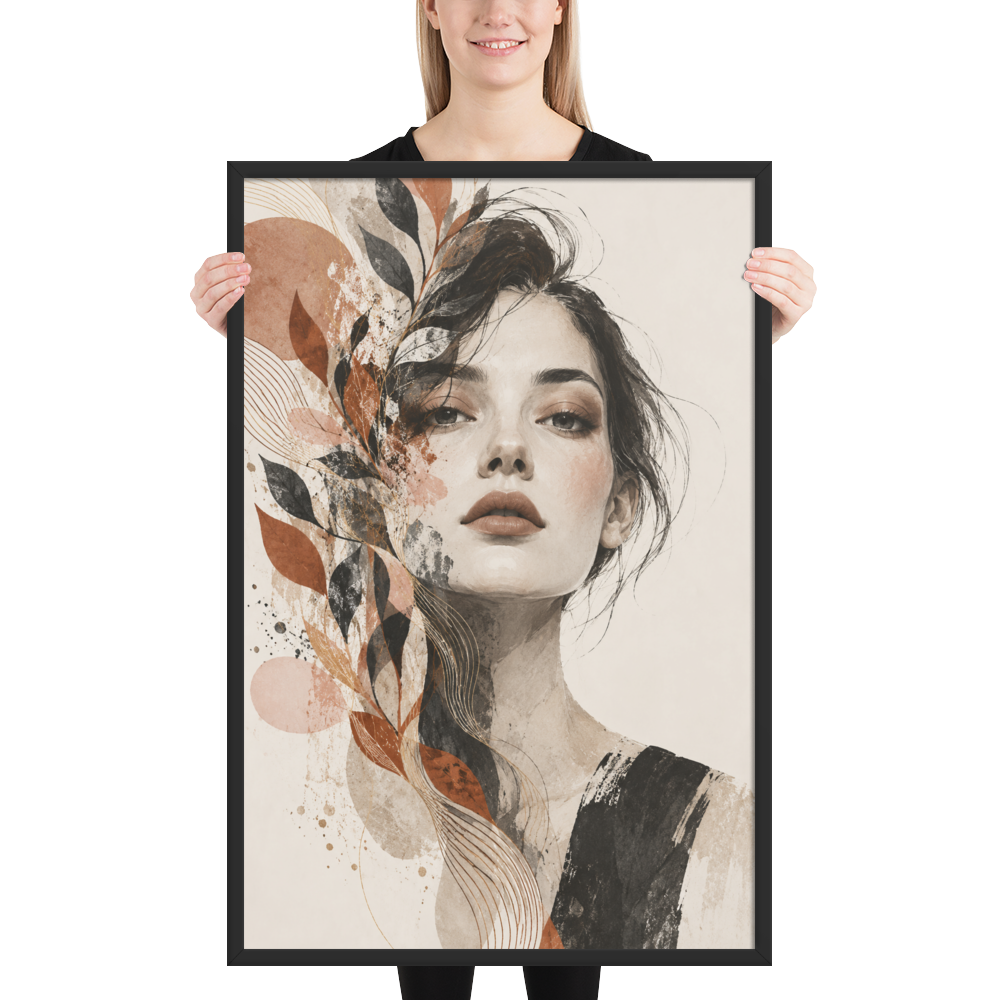 Petal Veil | color:black | size:24x36 | view:person