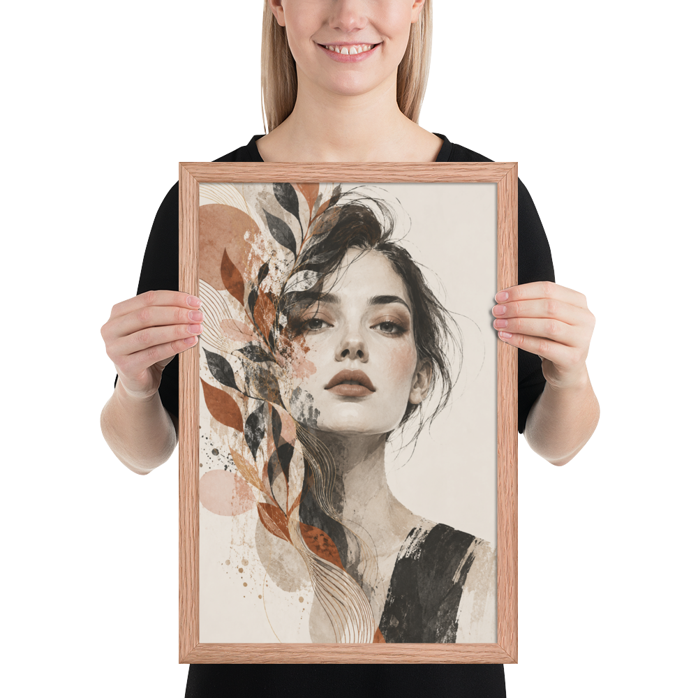 Petal Veil | color:red-oak | size:12x18 | view:person