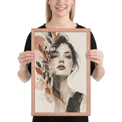 Petal Veil | color:red-oak | size:12x18 | view:person