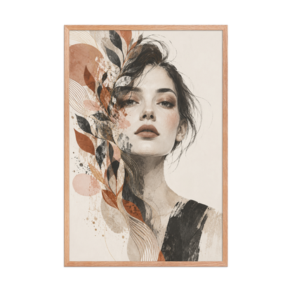 Petal Veil | color:red-oak | size:24x36 | view:front