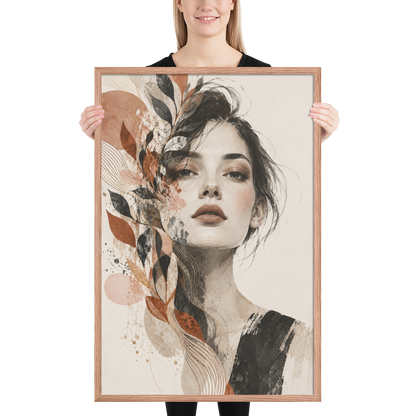 Petal Veil | color:red-oak | size:24x36 | view:person