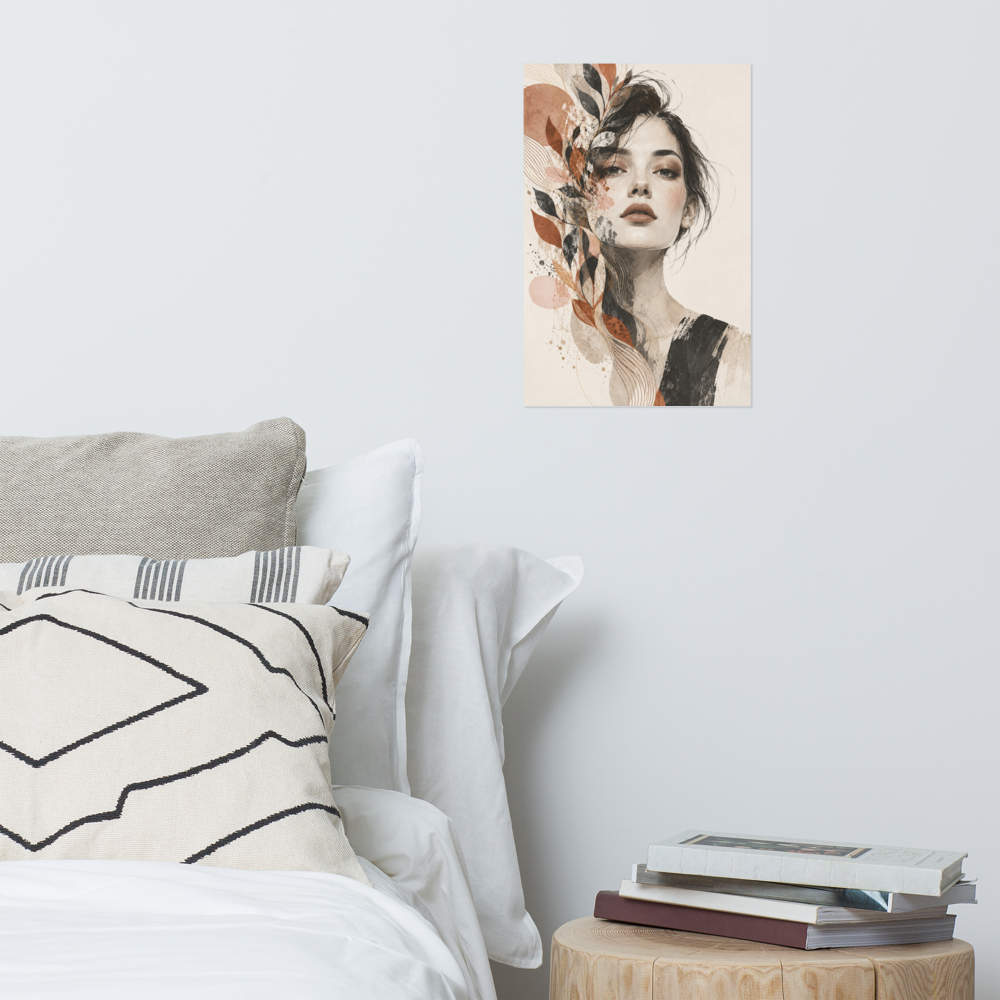 Petal Veil art poster | size:12x18 | view:lifestyle