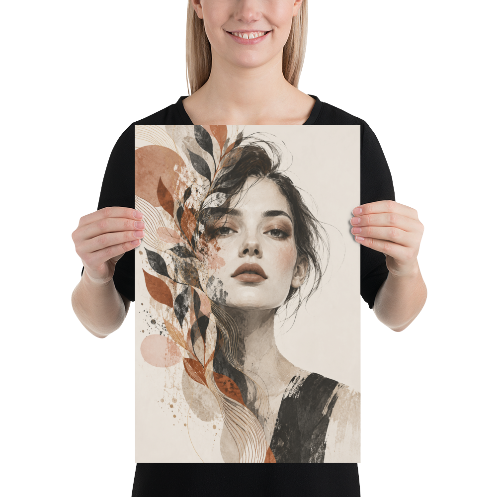Petal Veil art poster | size:12x18 | view:person