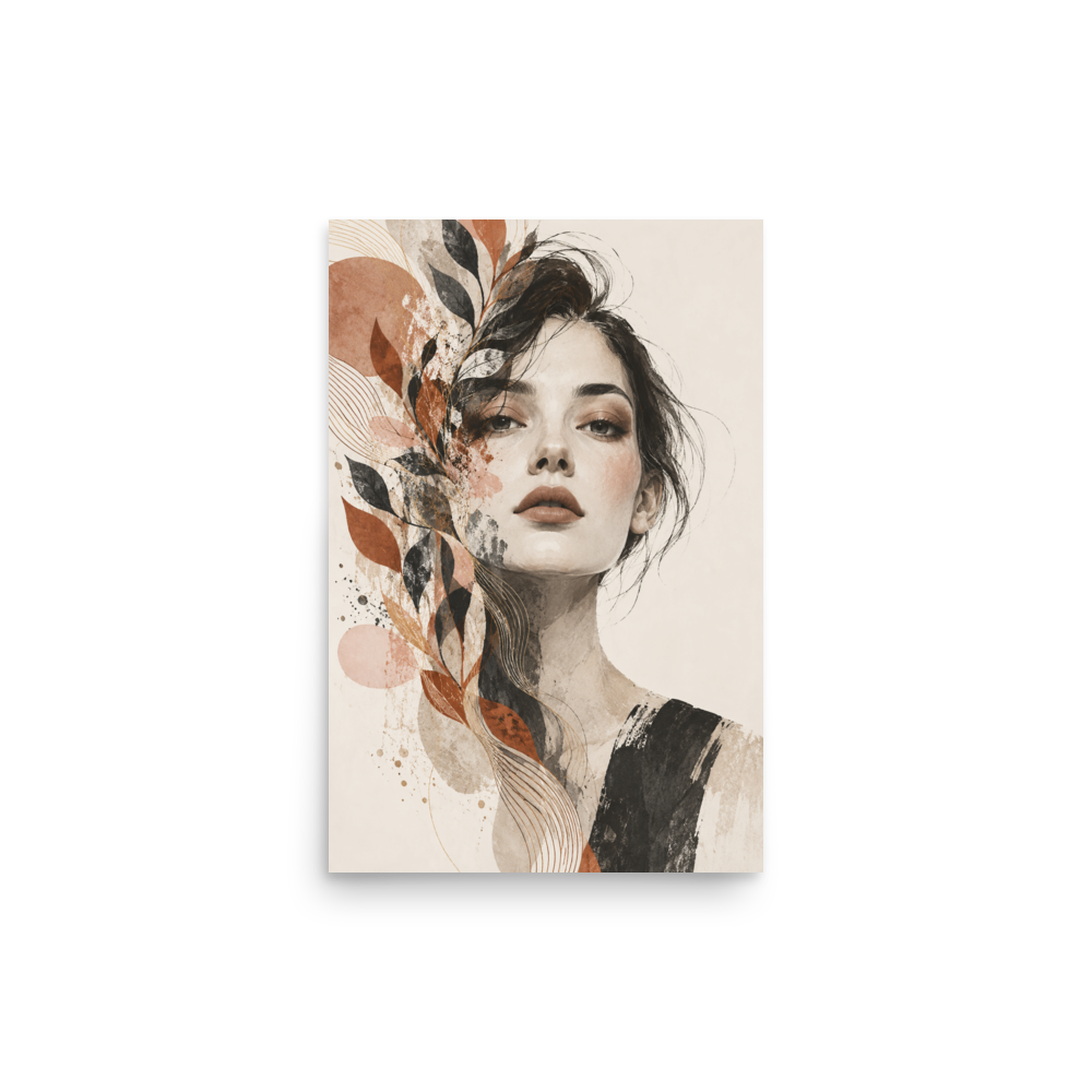 Petal Veil art poster | size:12x18 | view:product