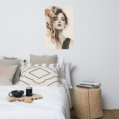 Petal Veil art poster | size:24x36 | view:lifestyle