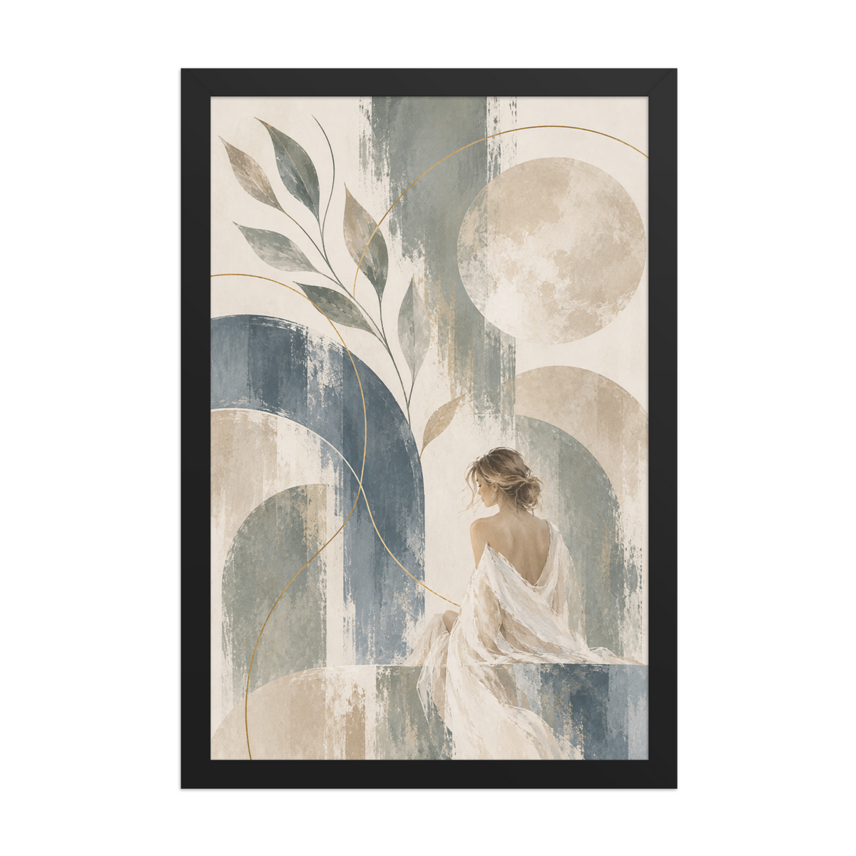 Quiet Current | color:black | size:12x18 | view:front