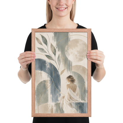Quiet Current | color:red-oak | size:12x18 | view:person