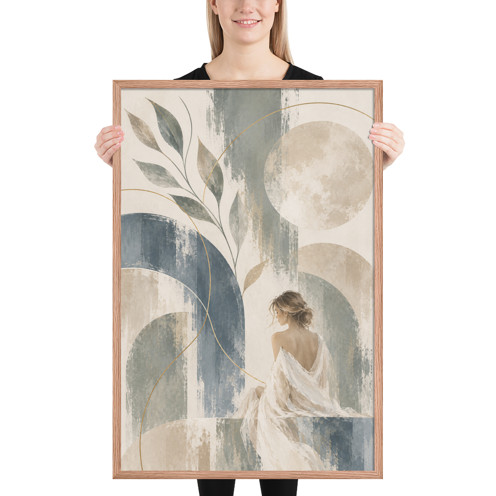 Quiet Current | color:red-oak | size:24x36 | view:person