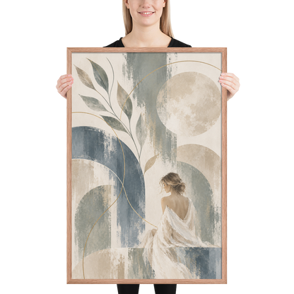 Quiet Current | color:red-oak | size:24x36 | view:person