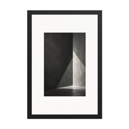 Quiet Geometry | color:black | size:12x18 | view:front