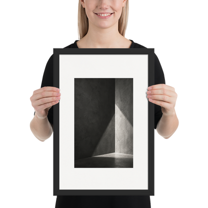 Quiet Geometry | color:black | size:12x18 | view:person