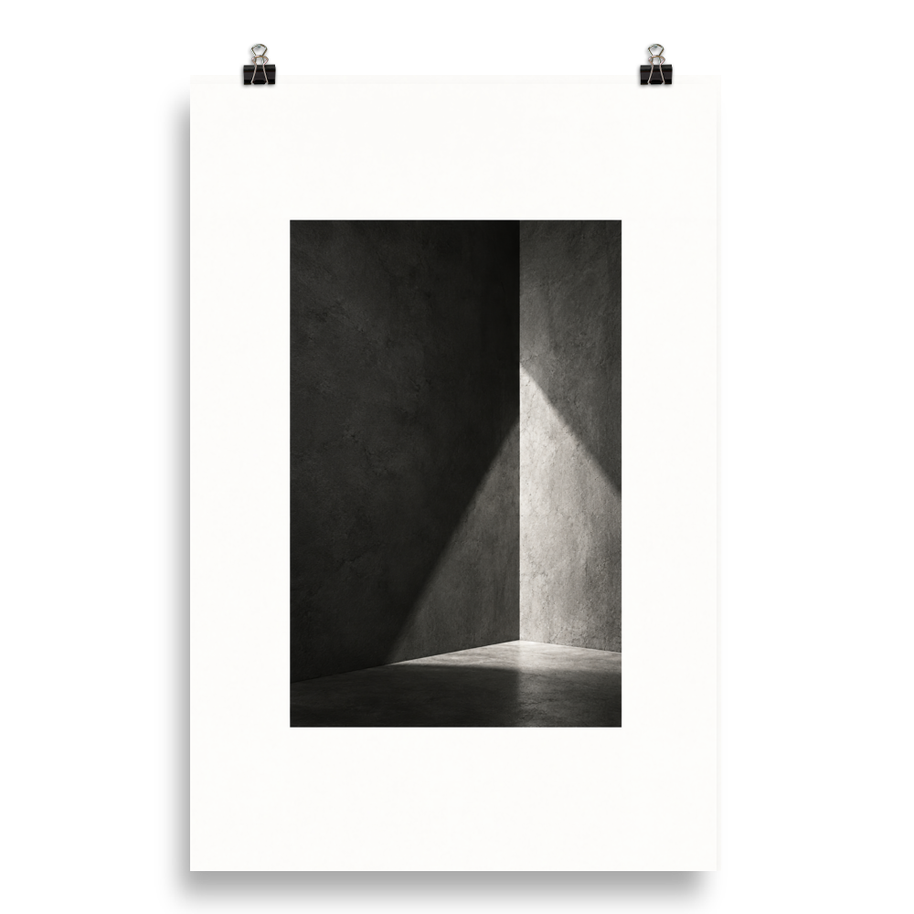 Quiet Geometry art poster, 20×30 in — clean front view