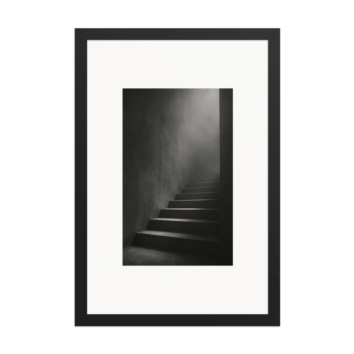 Silent Ascent | color:black | size:12x18 | view:front