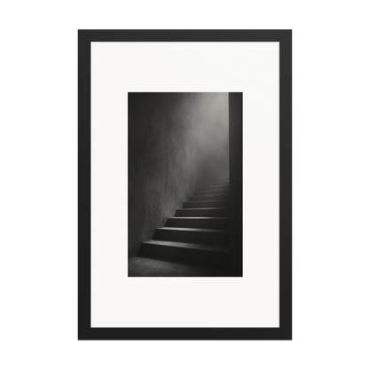 Silent Ascent | color:black | size:12x18 | view:front