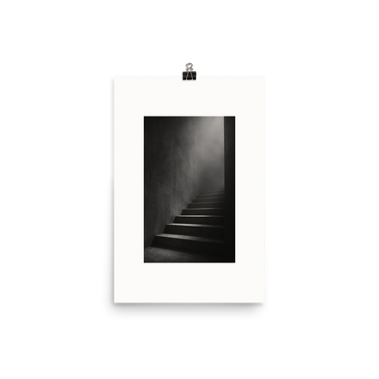 Silent Ascent art poster, 12×18 in — clean front view