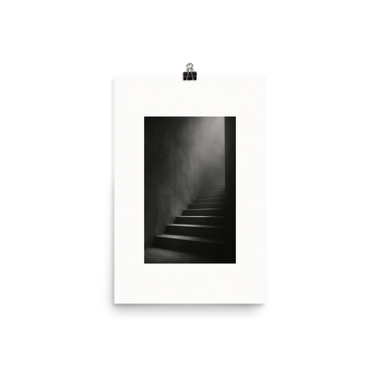 Silent Ascent art poster, 12×18 in — clean front view