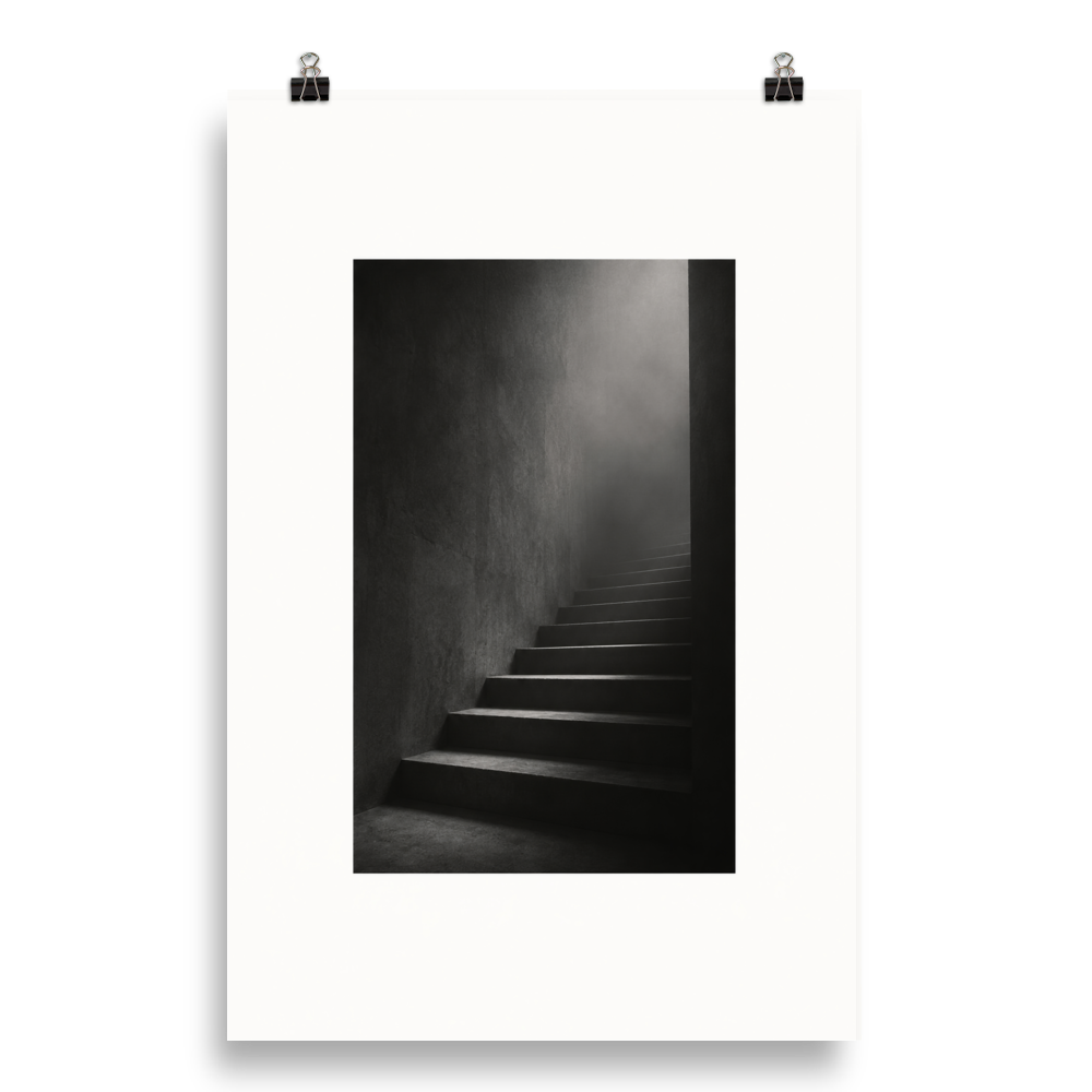 Silent Ascent art poster, 20×30 in — clean front view