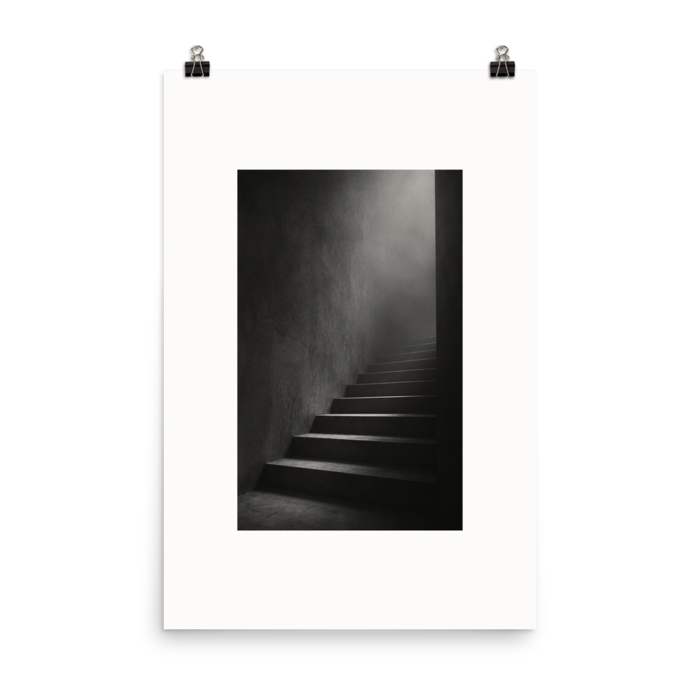 Silent Ascent art poster, 24×36 in — clean front view
