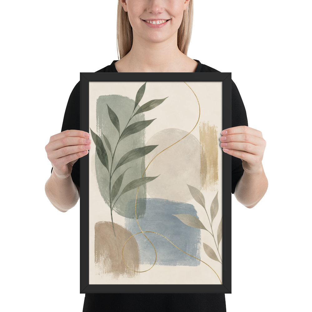 Soft Botanica | color:black | size:12x18 | view:person