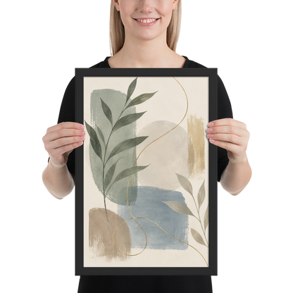 Soft Botanica | color:black | size:12x18 | view:person