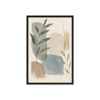 Soft Botanica | color:black | size:20x30 | view:front