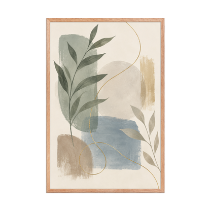 Soft Botanica | color:red-oak | size:24x36 | view:front