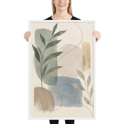 Soft Botanica | color:white | size:24x36 | view:person