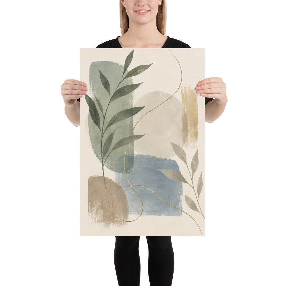 Soft Botanica art poster | size:20x30 | view:person