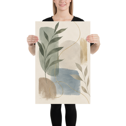 Soft Botanica art poster | size:20x30 | view:person